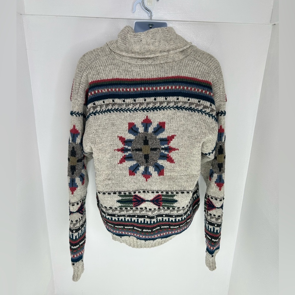 Lost Horizons‎ NWT Handcrafted Cardigan Sweater Size XXL Made In Nepal Southwest - Picture 8 of 15